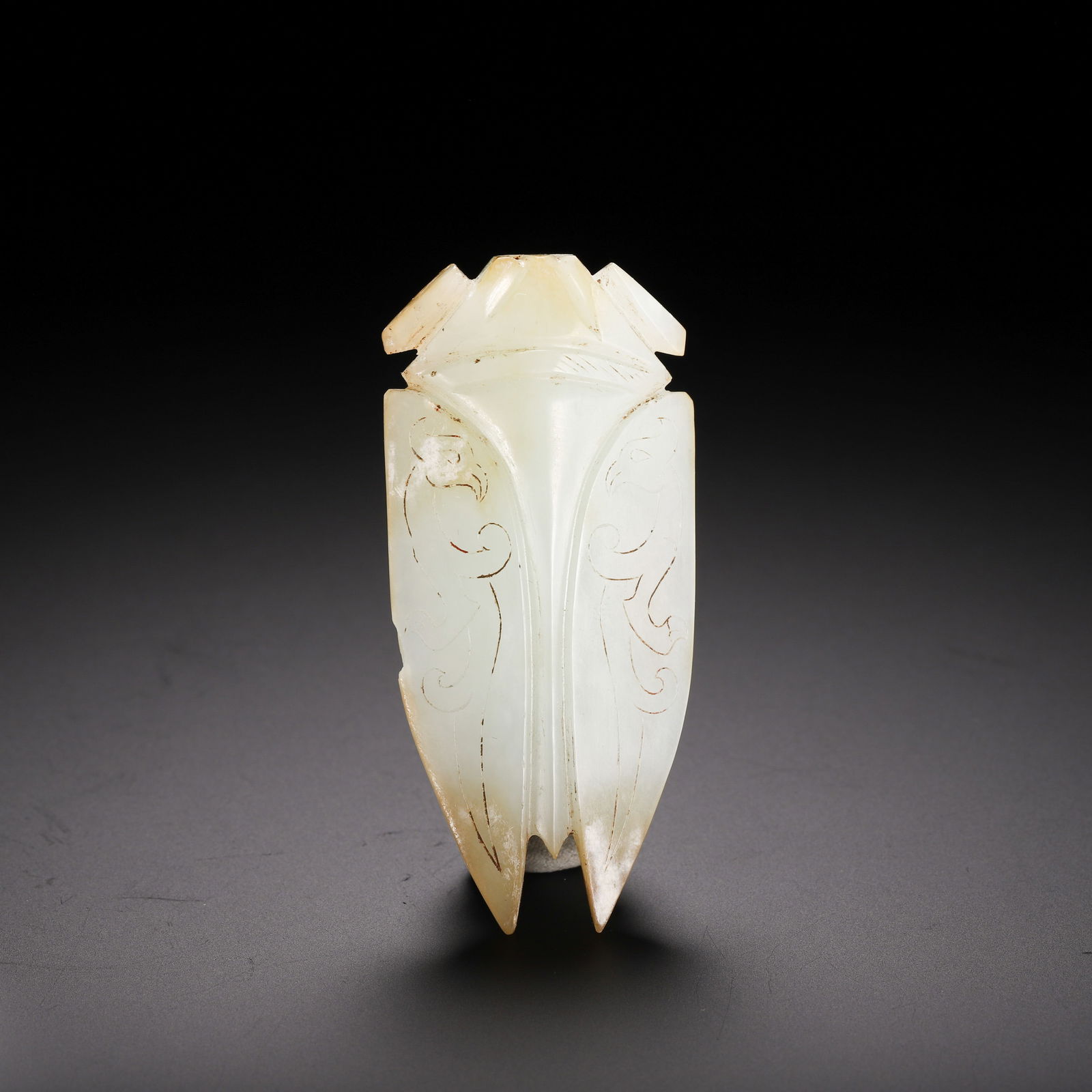 CHINESE WHITE JADE CICADA (1 of 9)