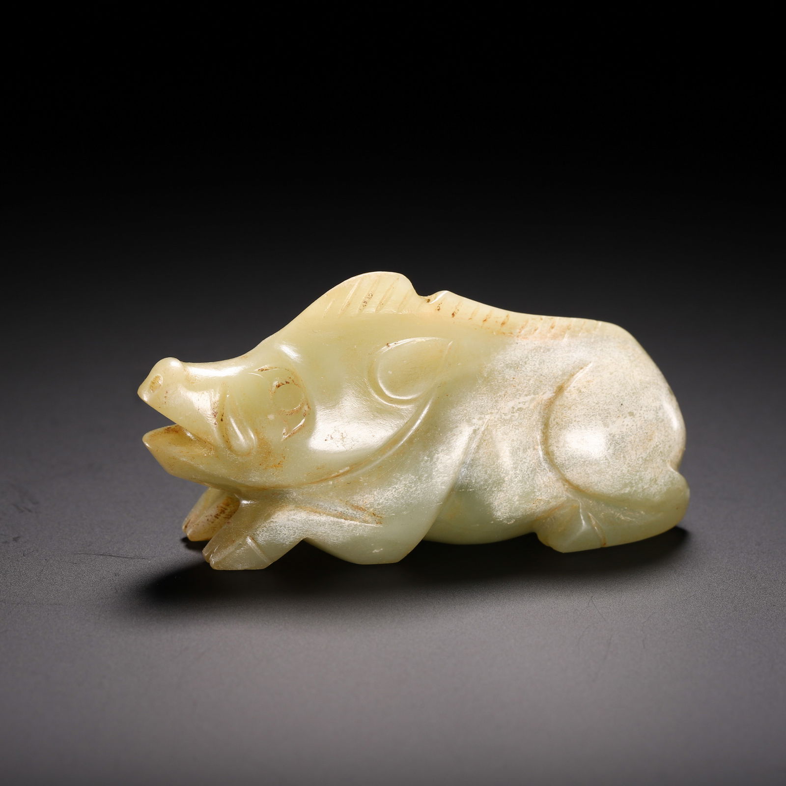 CHINESE YELLOW JADE WILD BOAR (1 of 9)