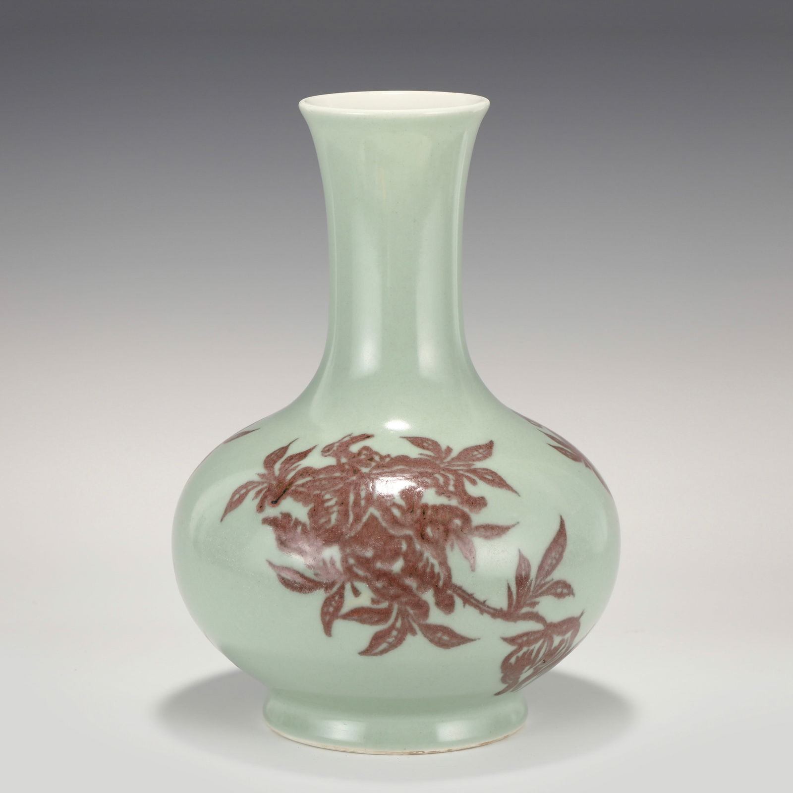 QING KANGXI GLAZE RED VASE (1 of 7)
