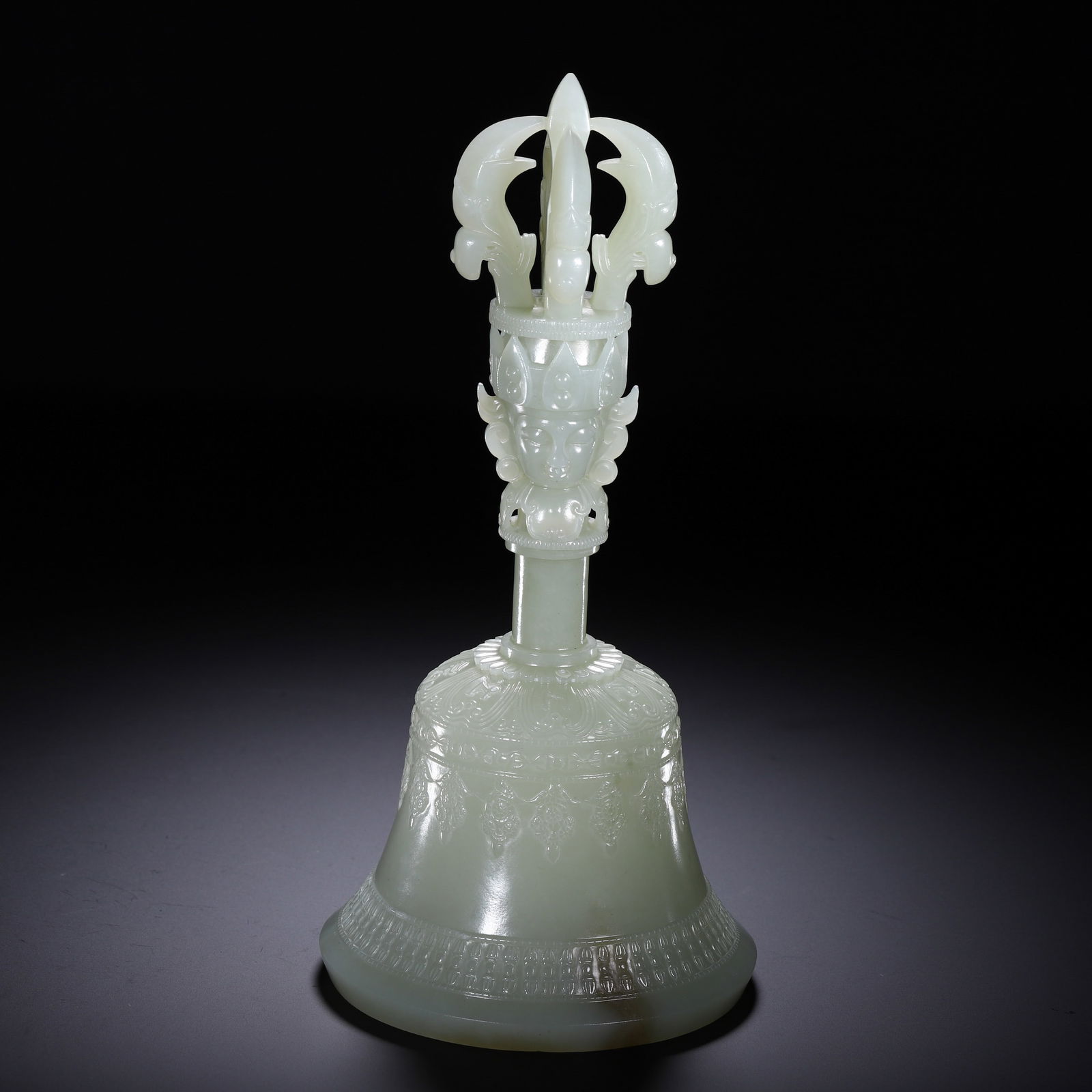CHINESE HETIAN JADE VAJRA BELL (1 of 9)