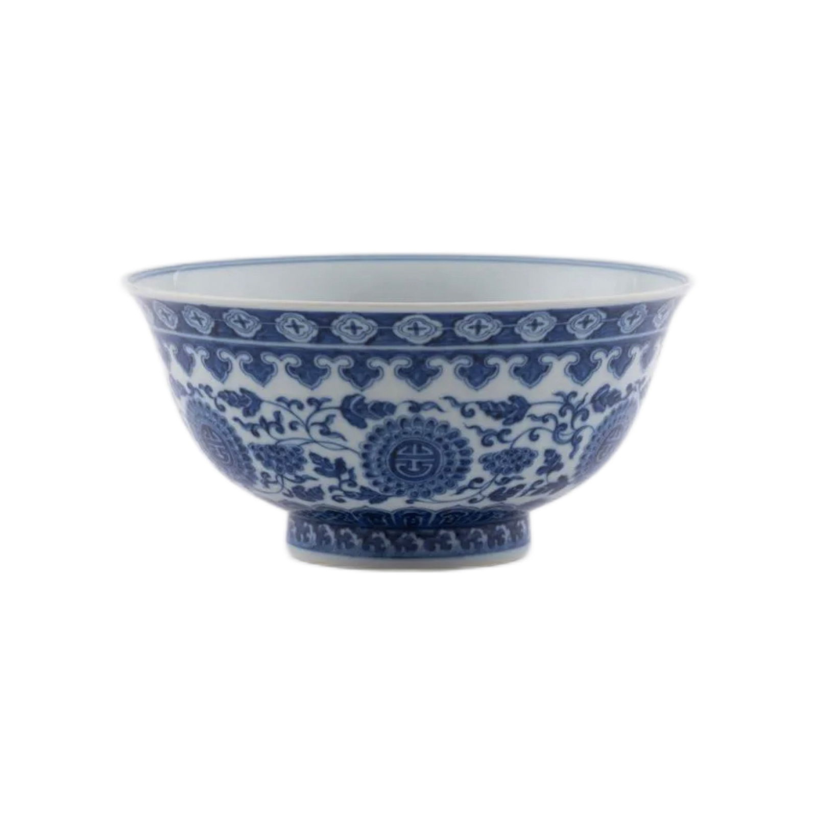 QIANLONG BLUE & WHITE MEDALLIONS BOWL (1 of 6)