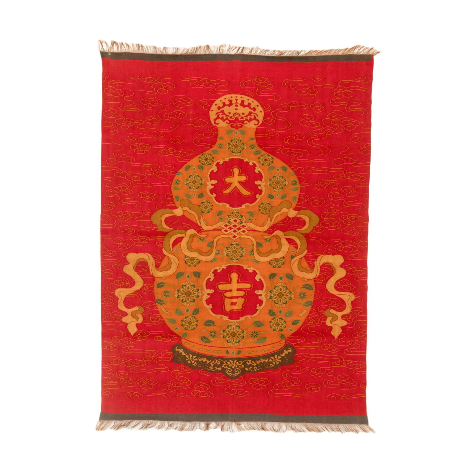 CHINESE KESI SILK GOURD TAPESTRY (1 of 10)