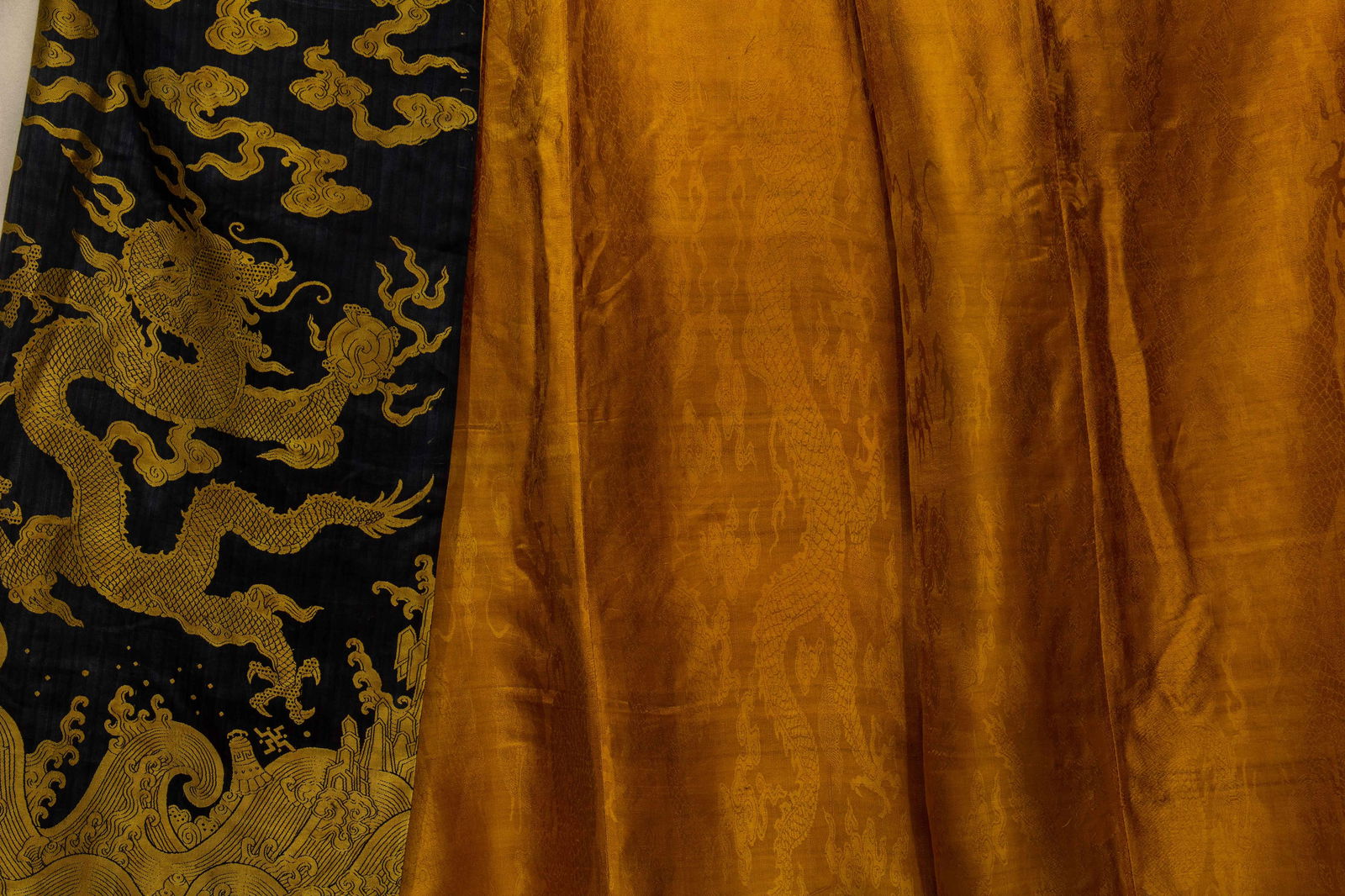 CHINESE YUNJIN BROCADE DRAGON ROBE - 11