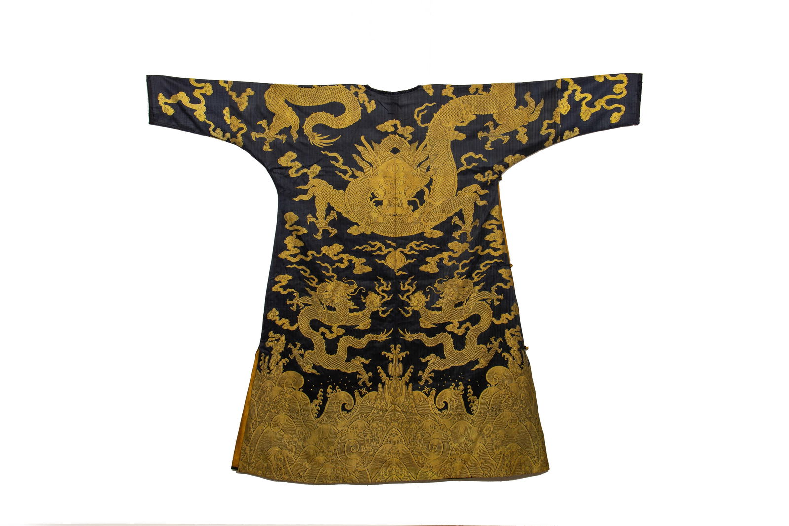 CHINESE YUNJIN BROCADE DRAGON ROBE - 14