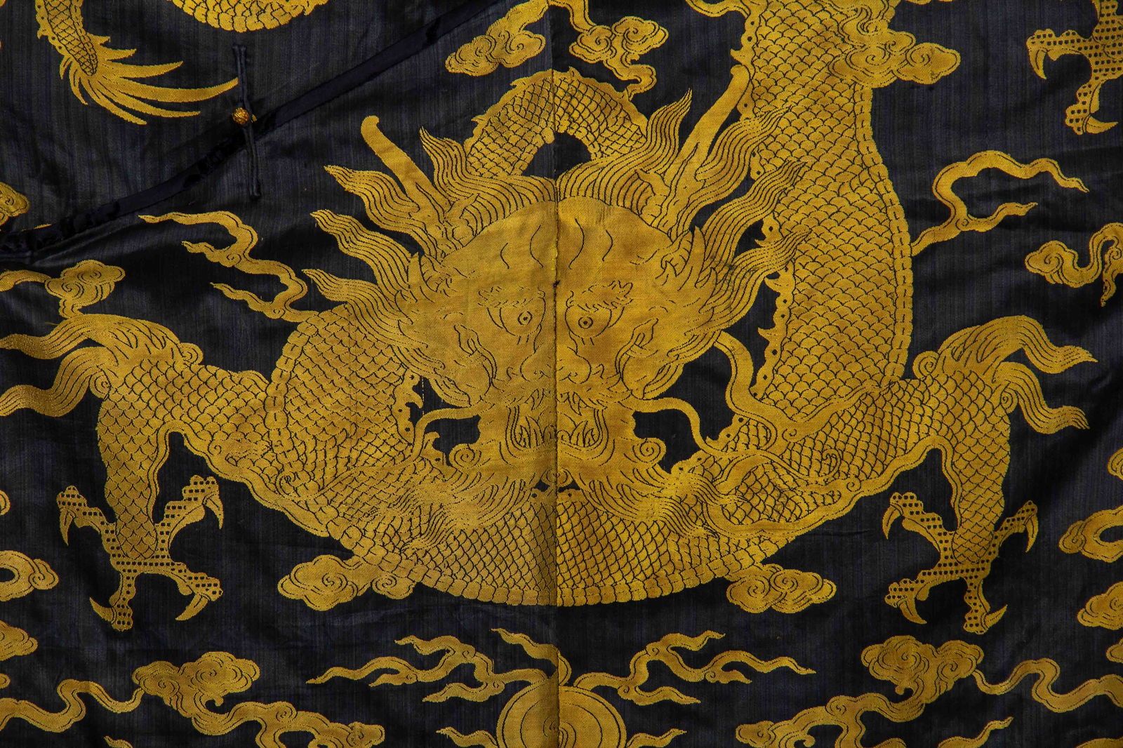 CHINESE YUNJIN BROCADE DRAGON ROBE - 2
