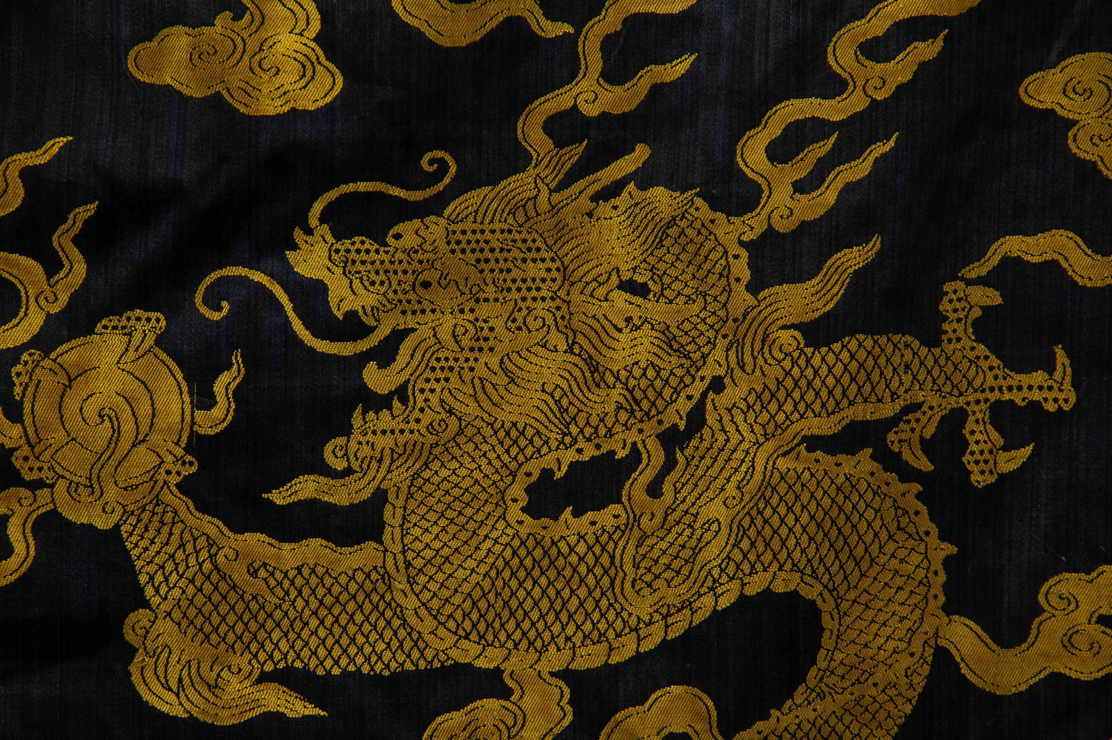 CHINESE YUNJIN BROCADE DRAGON ROBE - 6