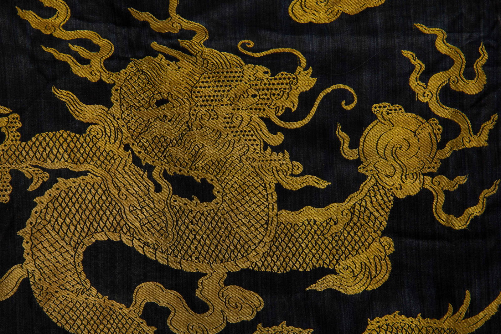 CHINESE YUNJIN BROCADE DRAGON ROBE - 7