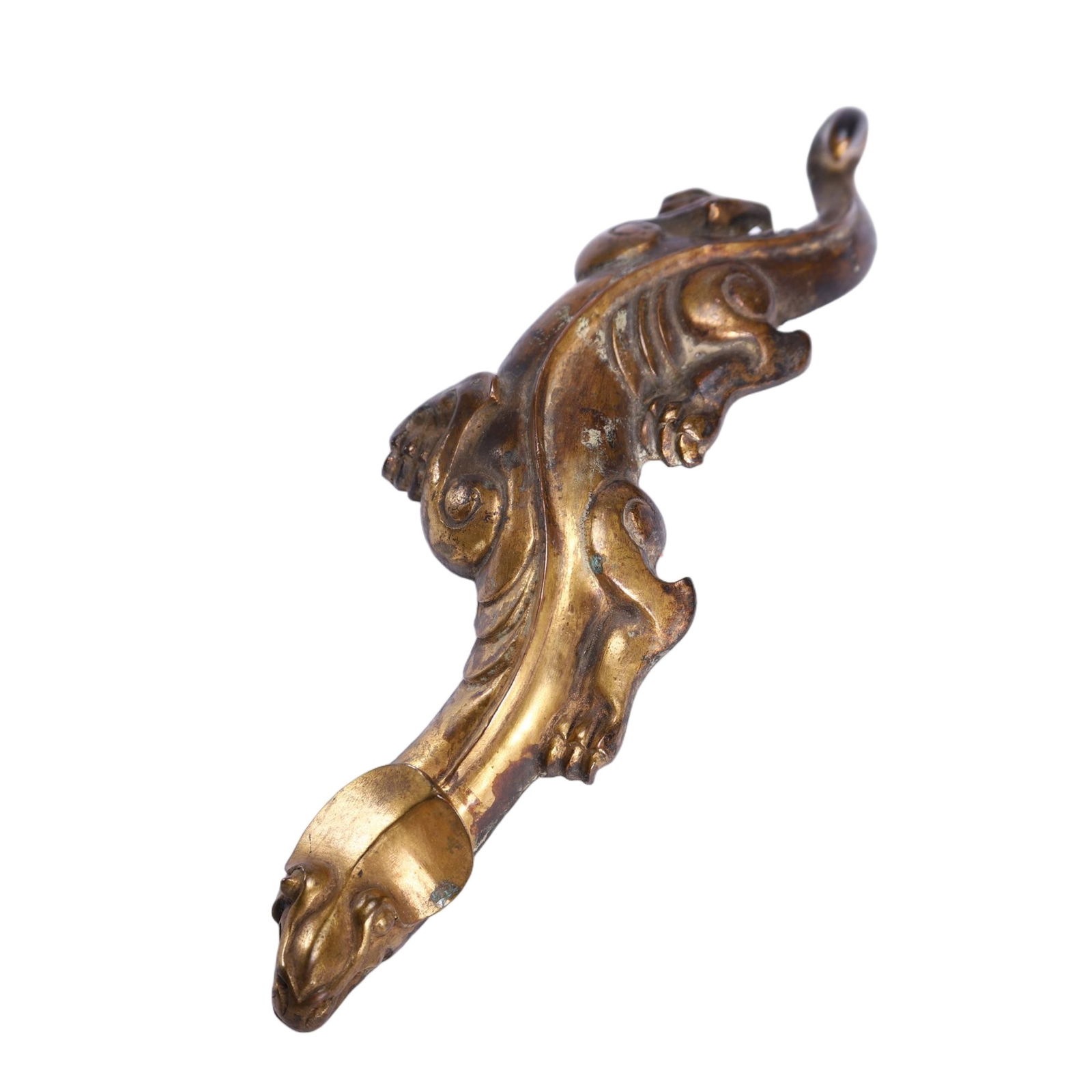 CHINESE GILT BRONZE BELT HOOK (1 of 9)