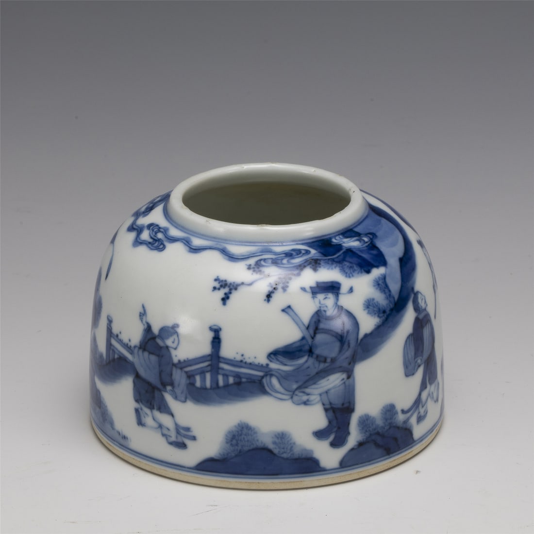 QING KANGXI BLUE & WHITE BRUSH WASHER (1 of 5)