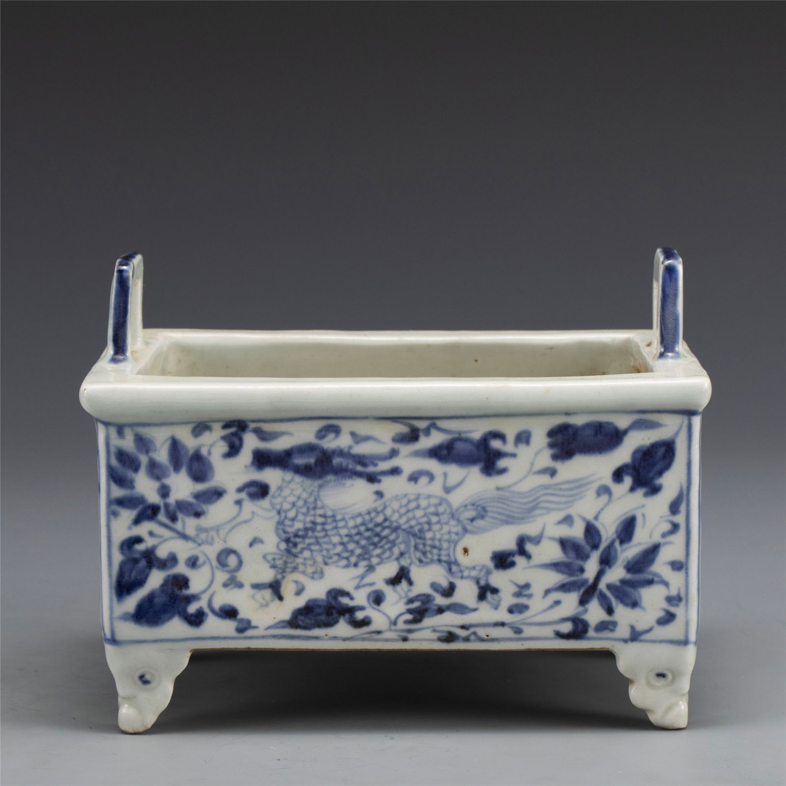 MING BLUE & WHITE INCENSE BURNER (1 of 8)