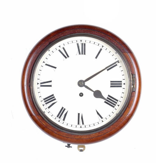 Antique School Clock Feb 10 2020 Derksen Veilingbedrijf In Antique School Clock Feb 10 2020