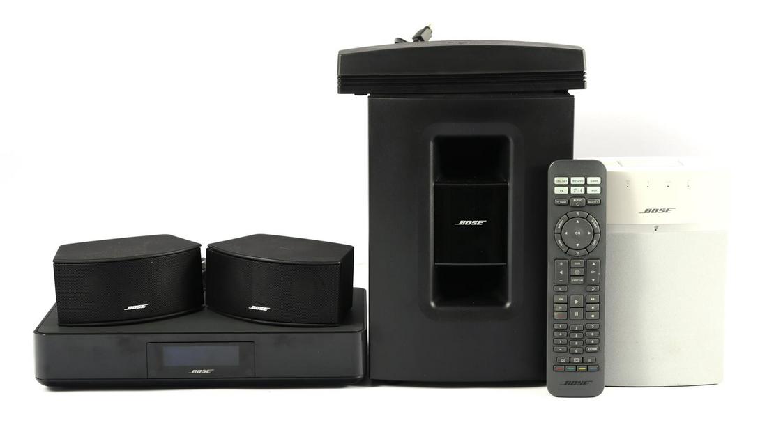 Bose Sound Touch 10 wireless music system: Bose Sound Touch 10 wireless music system model 416776, Bose Sound Touch home theater speaker model 329009, Bose Sound Touch wireless adapter model 412461, Bose AV220 control console model 414642 and