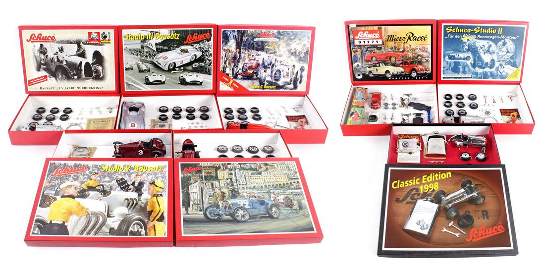 8x Schuco mounting set various variants: 8x Schuco mounting set various variants