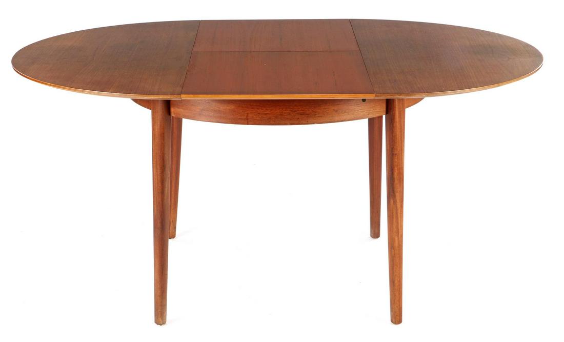 Cees Braakman (1917-1995): Cees Braakman (1917-1995)Teak dining room table with top 50 cm wide, standing on tapered legs, design Cees Braakman for Pastoe, model TT05, Netherlands 1950s, 72.5 cm high and top size 104x104 cm