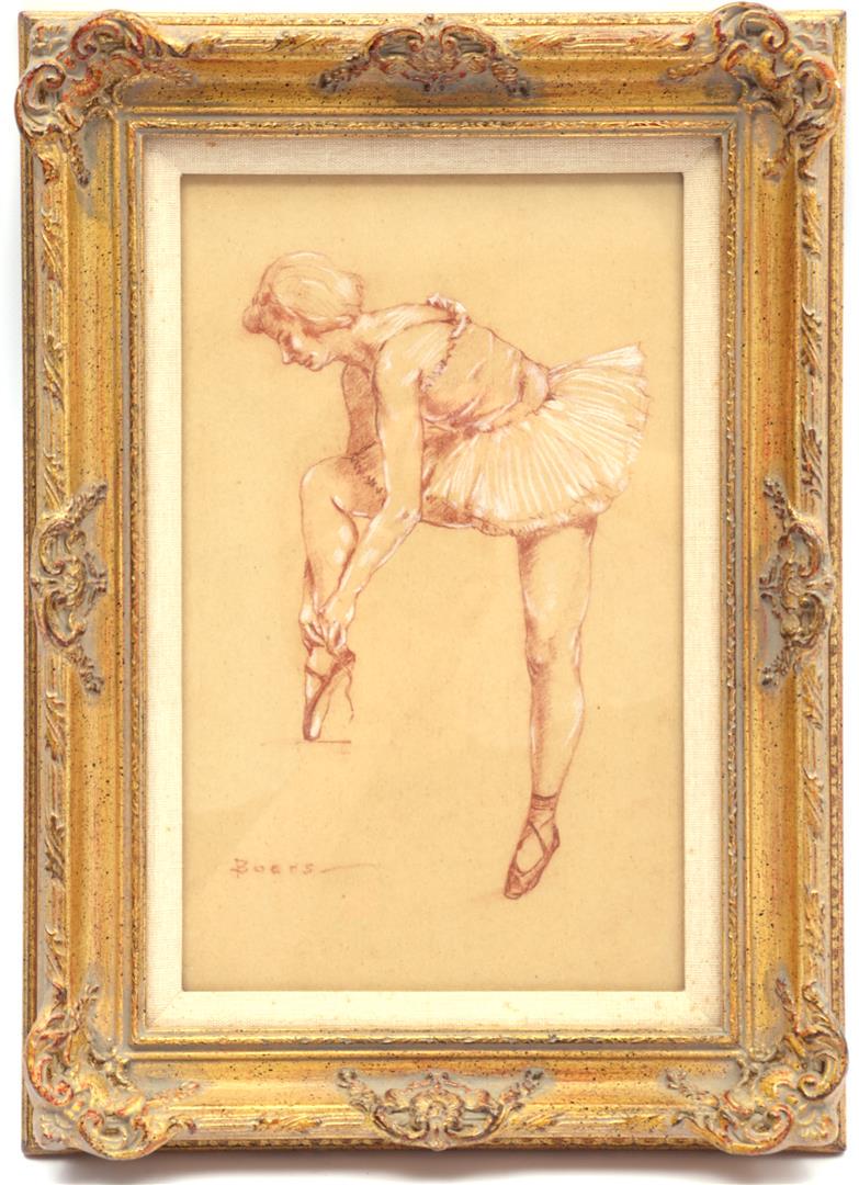 Francois Jacob D Boers, Ballerina: Francois Jacob D Boers (1914-1987)Ballerina, pastel drawing 28.5x17.5 cm