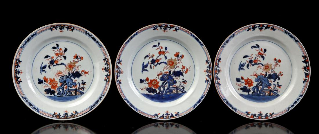 3 Goudimari porcelain dishes (1 of 2)