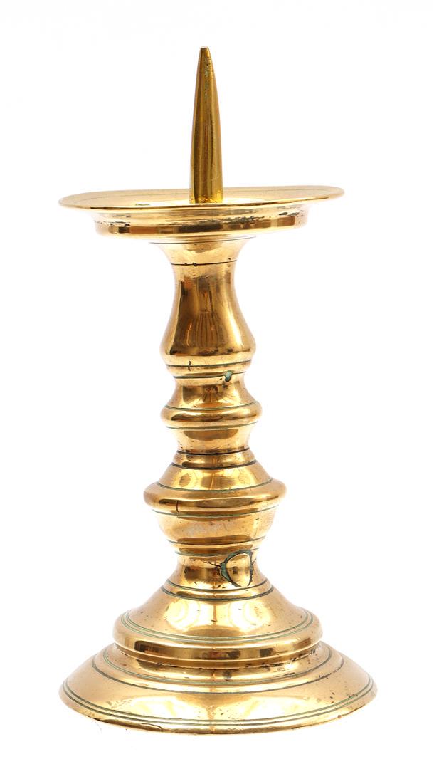 Brass candlestick 17th/18th century (1 of 1)