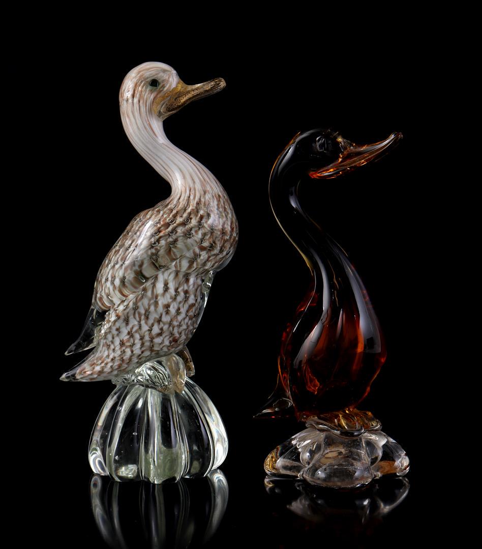 2 Murano colored glass statues (1 of 1)