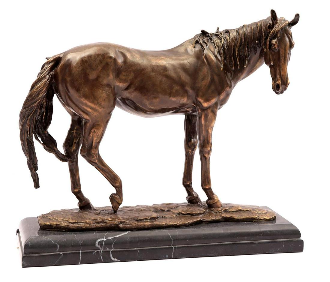 Decorative bronze statue of a horse (1 of 1)