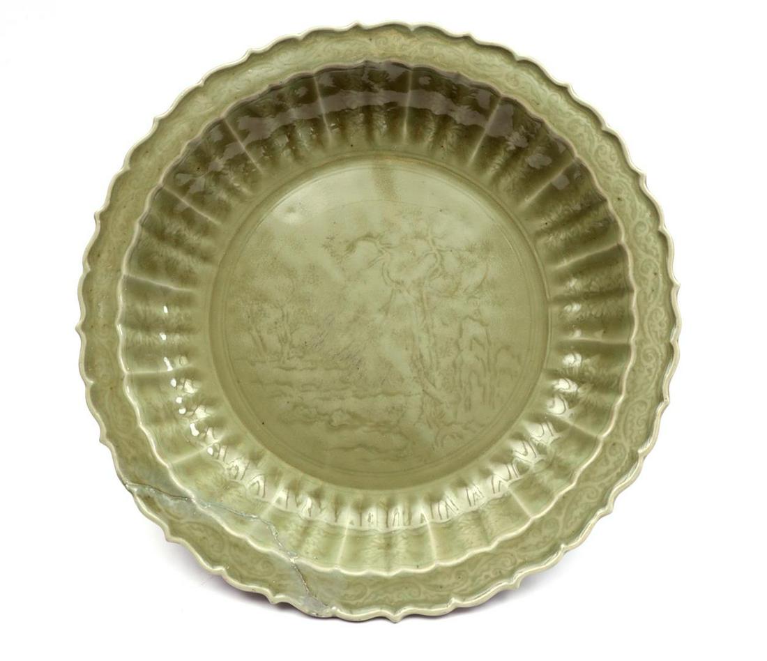 Celadon porcelain dish (1 of 3)
