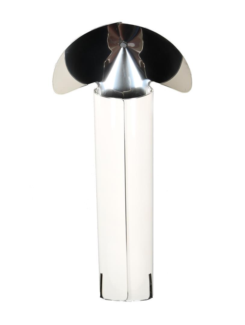 Mario Bellini (1935-) White lacquered metal floor lamp (1 of 2)