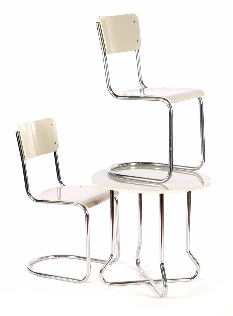 Willem Hendrik Gispen (1890-1981) 2 chromed metal (1 of 1)