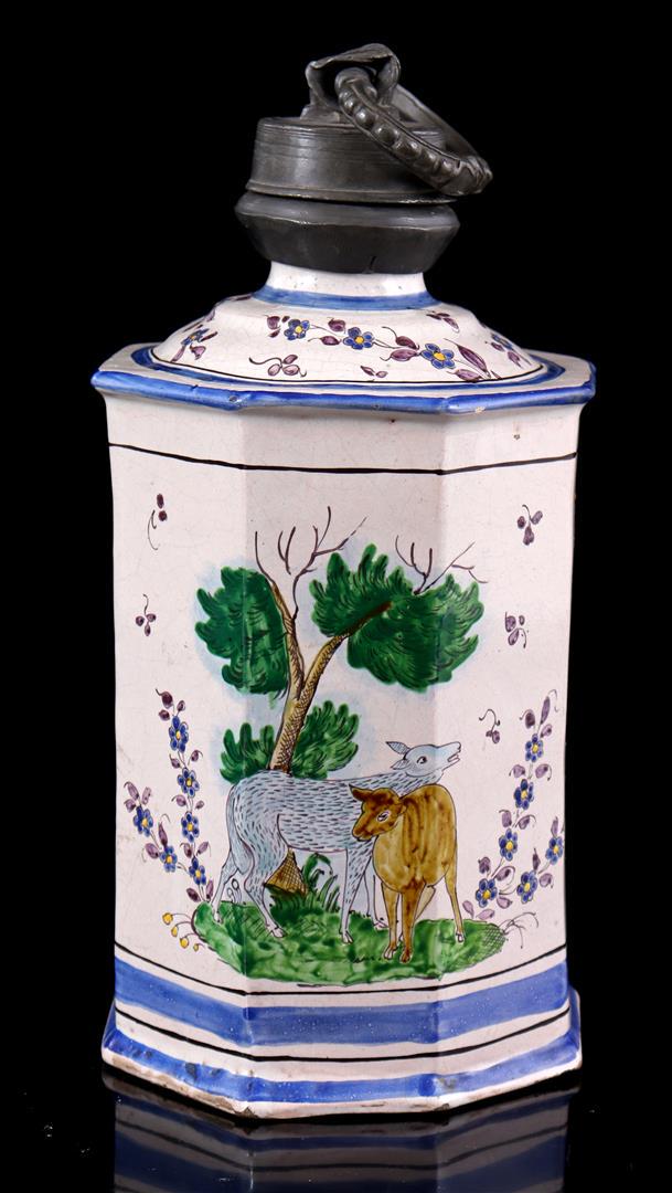 Earthenware octagonal jug (1 of 1)