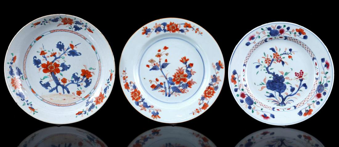 3 Imari porcelain dishes (1 of 2)