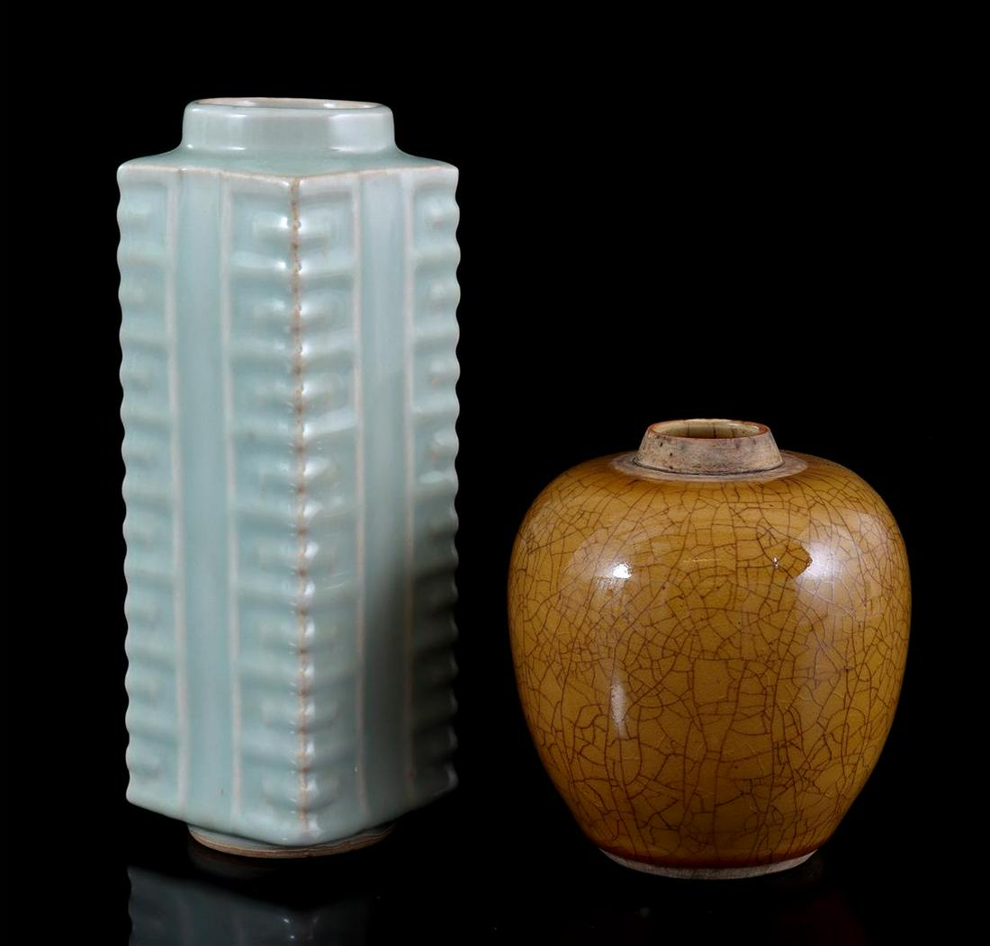 Earthenware pot and vase (1 of 1)