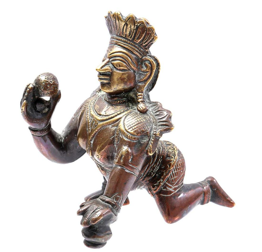 Bronze statue of the Hindu God Krishna (1 of 2)