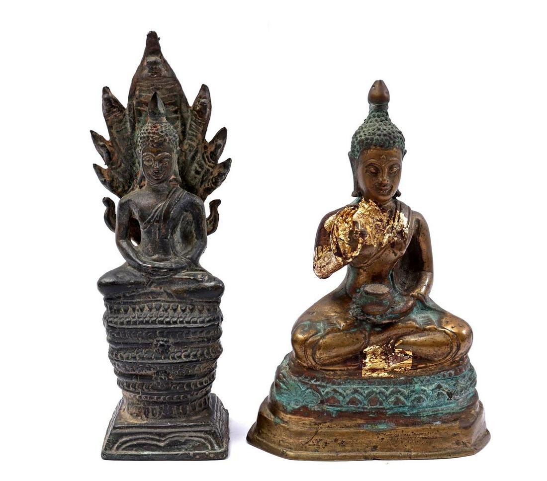 2 bronze Buddha statues (1 of 1)