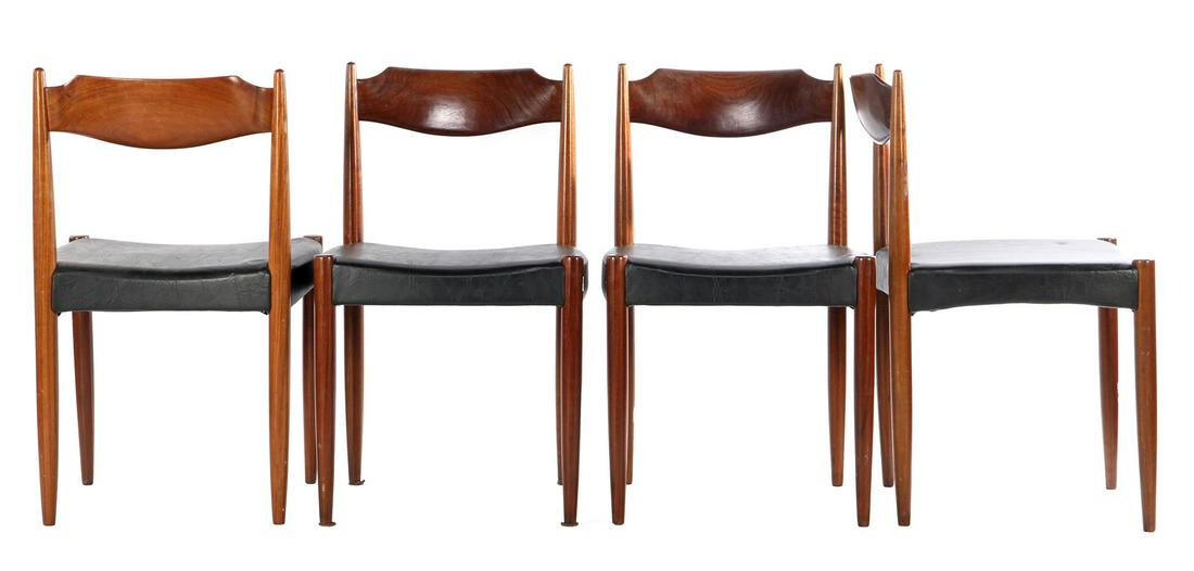 4 teak dining room chairs (1 of 1)