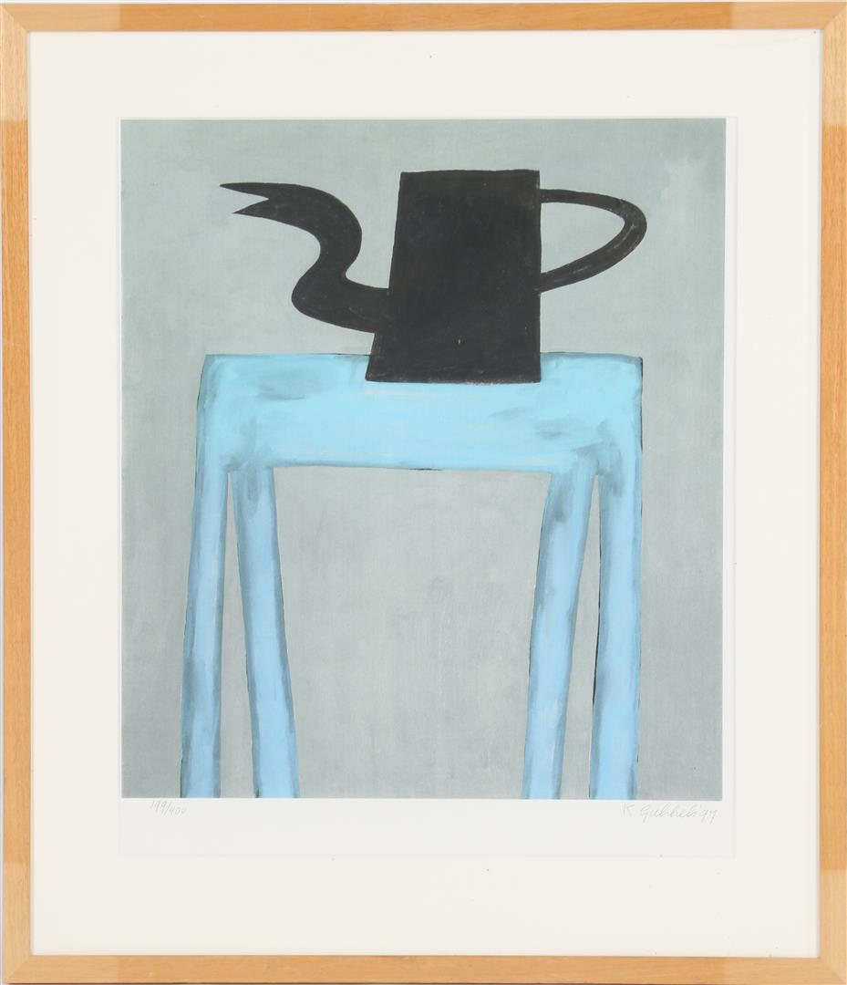 Print: Print in frame after a work by Klaas Gubbels, outer size is 73x63 cm