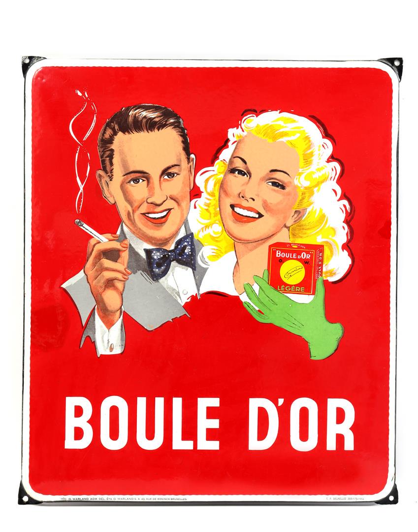 Enamelled iron advertising sign Proceeds benefit the KWF (Queen Wilhelmina Fund) Cancer Control (1 of 7)