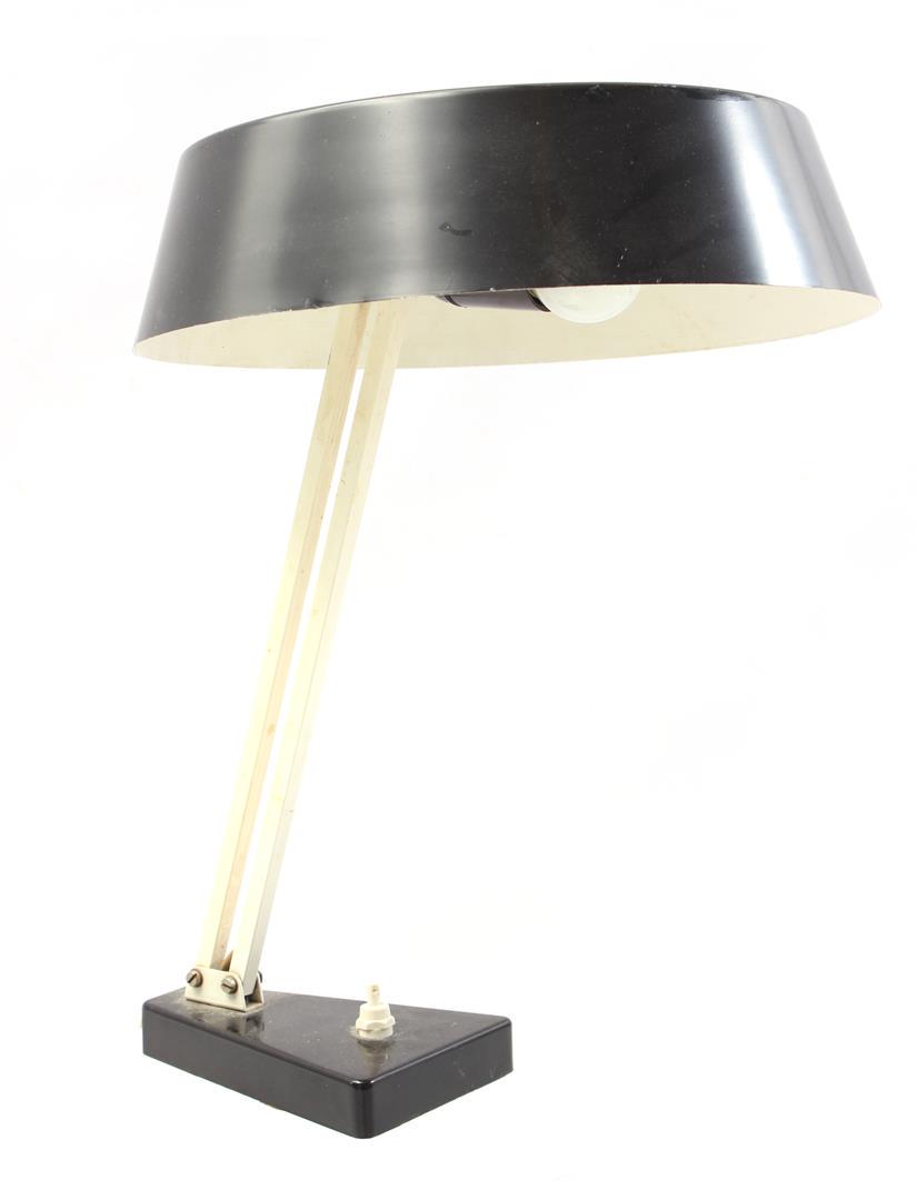Herman Theodoor Jan Anthoin Busquet: Herman Theodoor Jan Anthoin Busquet (1914-1977)Metal adjustable table lamp, H. Busquet for Hala Zeist, model number 135, Netherlands 1950s, 40 cm high