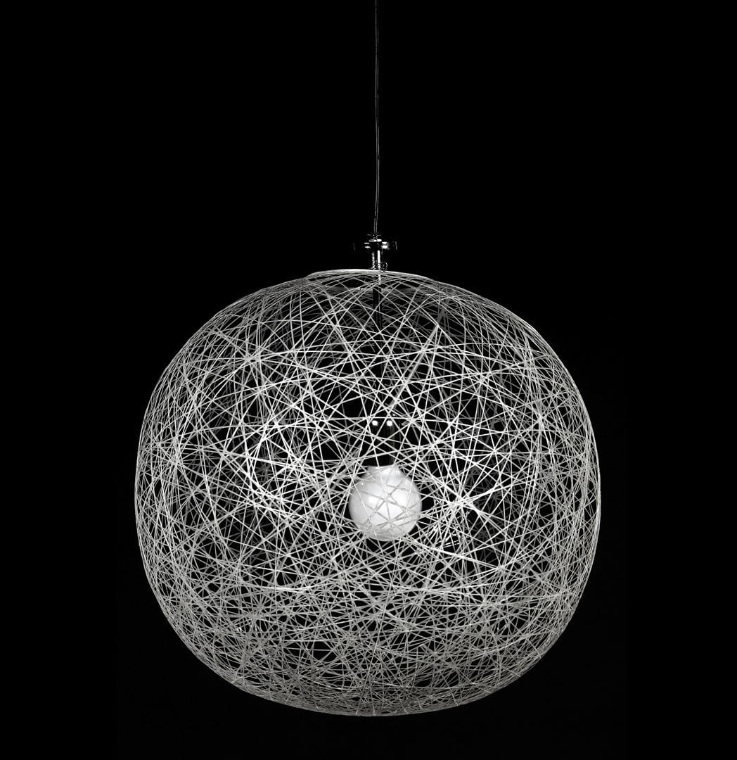 Bertjan Pot: Bertjan PotModern fiberglass hanging lamp, design Bertjan Pot for Moooi, model 'Random Light', Netherlands 21st century, 50 cm diameter