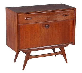 Louis van Teeffelen: Louis van Teeffelen (1921-1972)Teak 1-drawer chest of drawers with drawer and beech wood interior, design by Louis van Teeffelen, executed by Wébé, model 'Combi No. 4', Netherlands design year 1960,