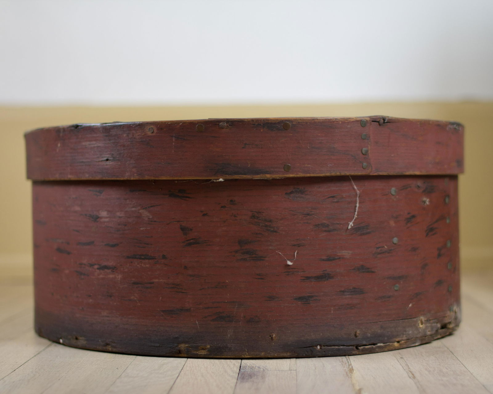 LARGE PAINT DECORATED PANTRY BOX. (1 of 2)