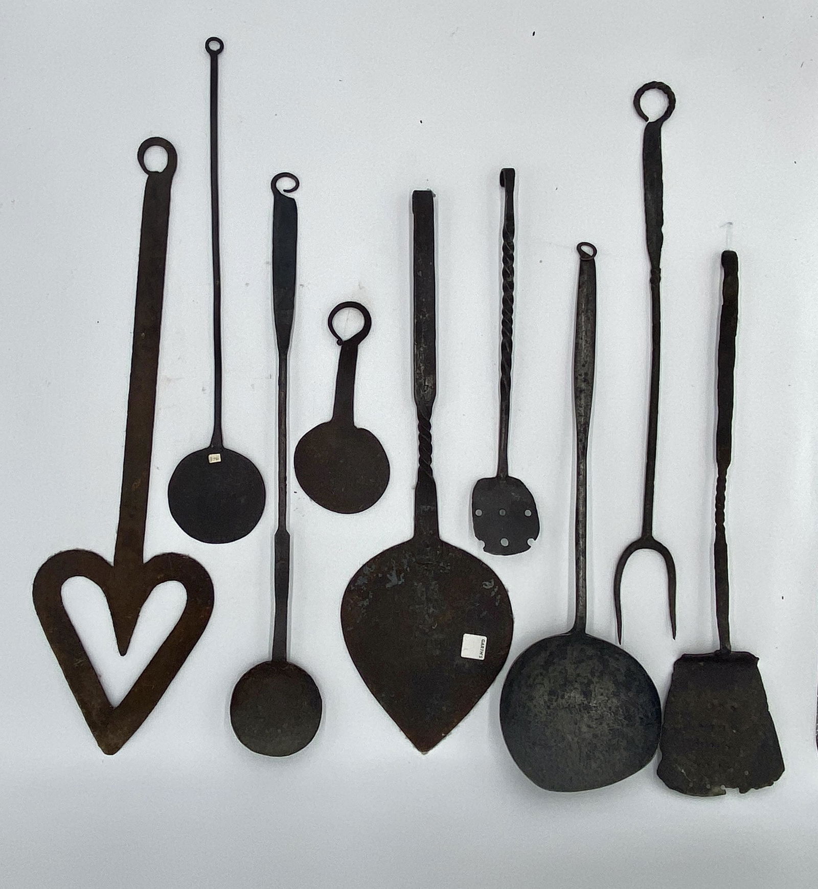 GROUP OF IRON UTENSILS. (1 of 2)