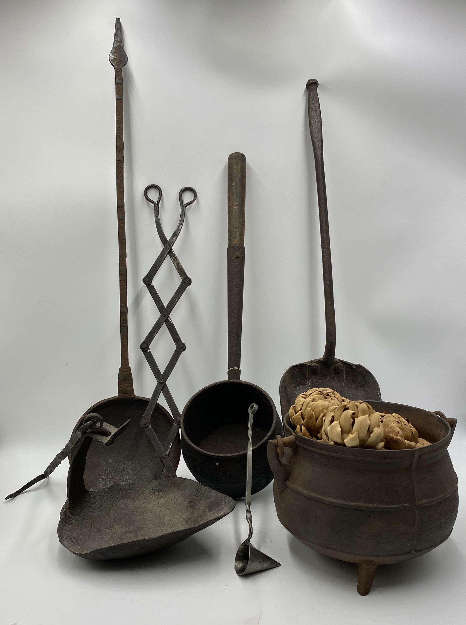 GROUP OF IRON IMPLEMENTS. (1 of 11)