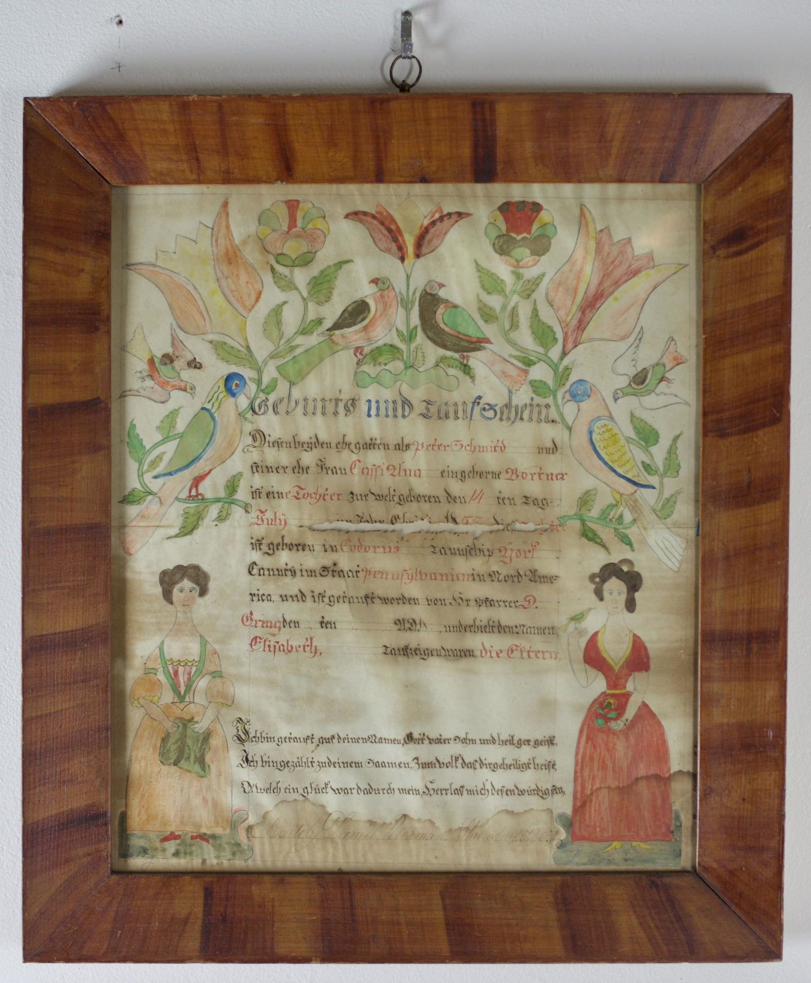FOLK ART FRAKTUR. (1 of 2)