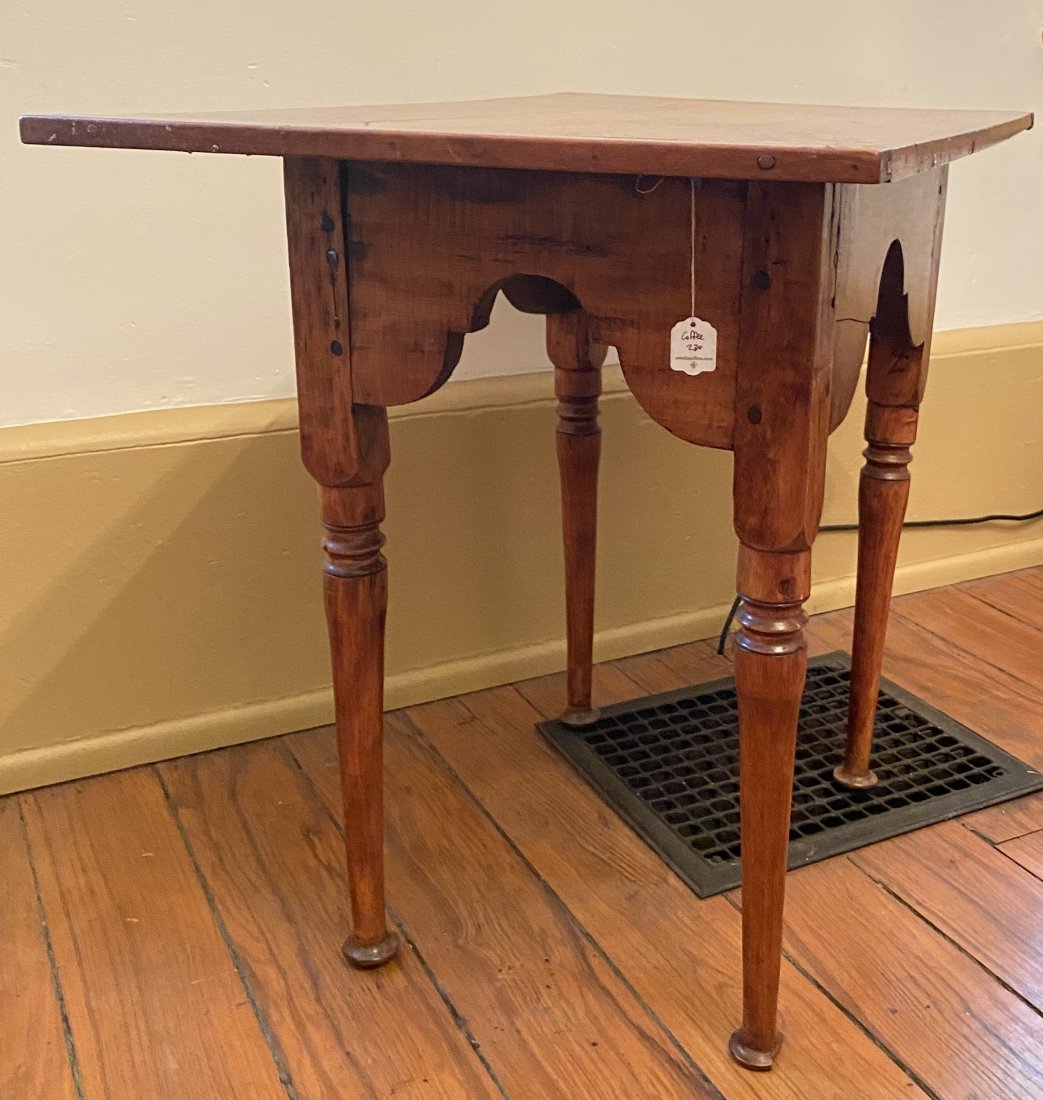 CHERRY QUEEN ANNE TABLE. (1 of 1)
