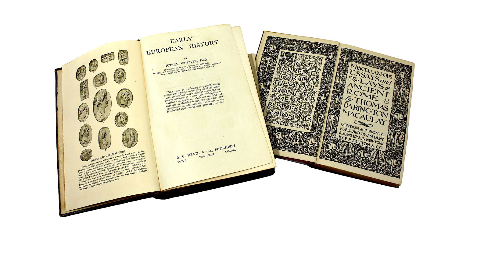 Pub. 1920, Illustrated, Photos, Maps, Drawings, "Early European History" by Hutton Webster, (1 of 5)