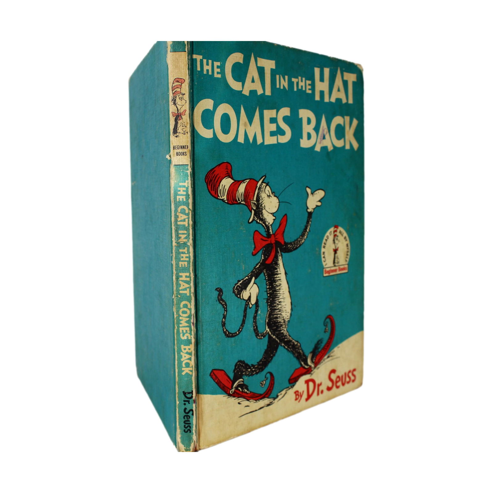 Pub. 1958, First Edition BC, Illustrated, "The Cat in the Hat" by Dr. Seuss, Hardcover Book. (1 of 5)