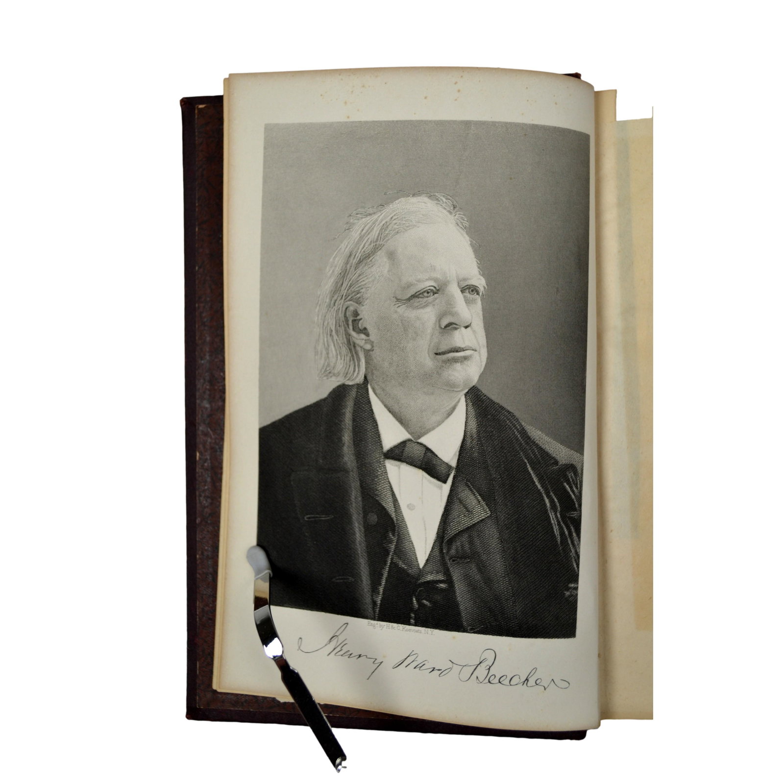 Pub. 1887, Illustrated, "Memorial of Henry Ward Beecher", Publisher John H. Knight, Hardcover Book.: "Memorial of Henry Ward Beecher", Publisher: John H. Knight, New York, Publish Date: 1887, Illustrated. Henry Ward Beecher was a renowned clergyman, author, anti-slavery activist, and reformer in the 
