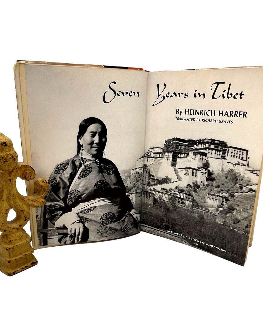 Pub. 1953, First American Edition BC, Illustrated, "Seven Years in Tibet" by Heinrich Harrer, (1 of 5)