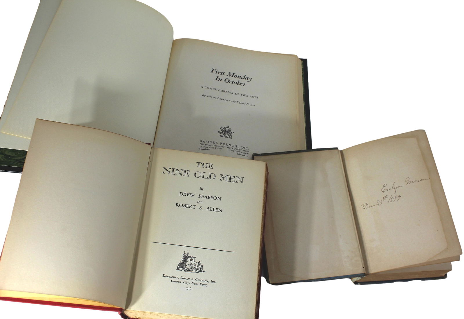 Pub. 1979, "First Monday in October: A Comedy-Drama In Two Acts" by Jerone Lawrence & Robert E. Lee, (1 of 6)