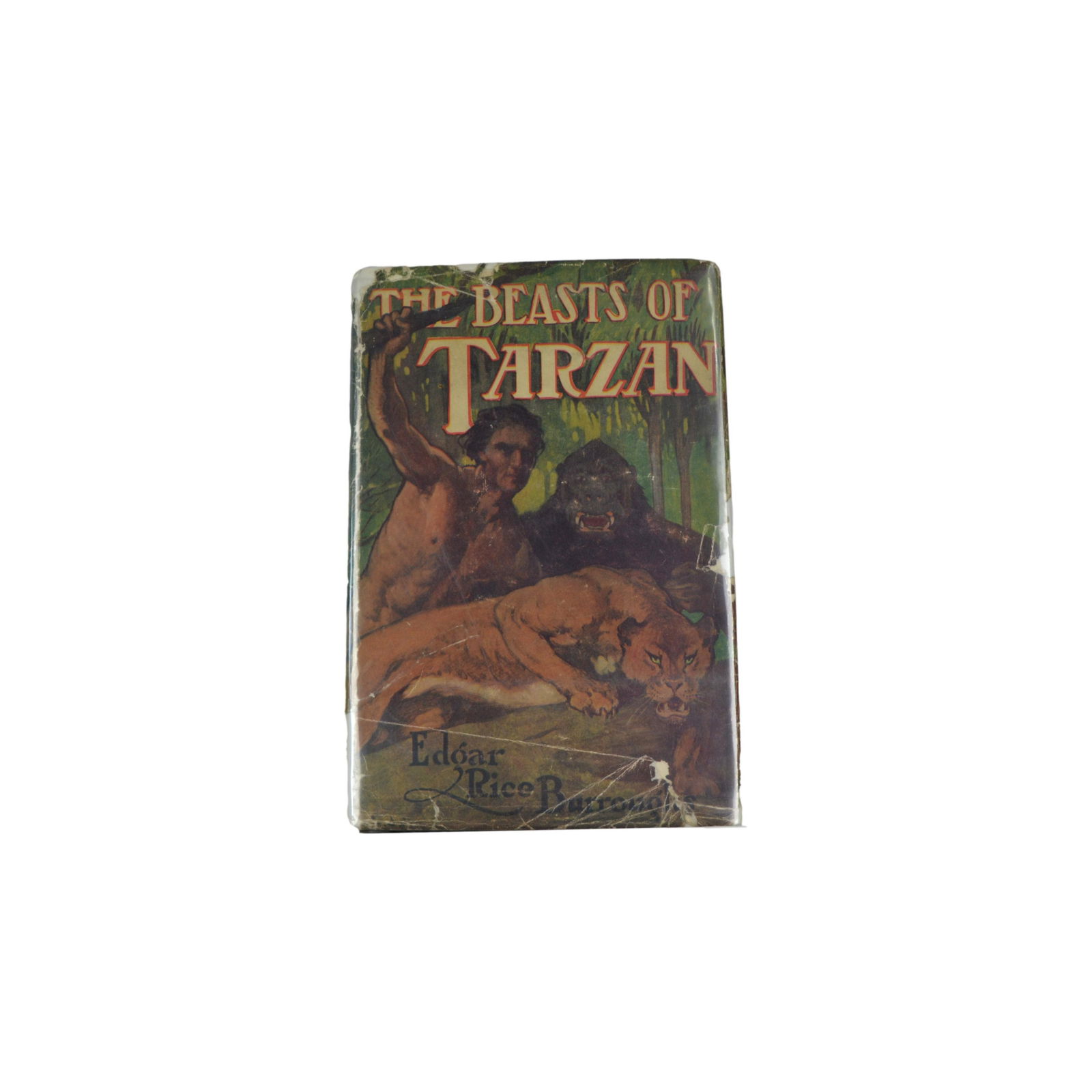 Pub. 1916, Illustrated, "The Beasts of Tarzan" by Edgar Rice Burroughs, Hardcover. (1 of 11)