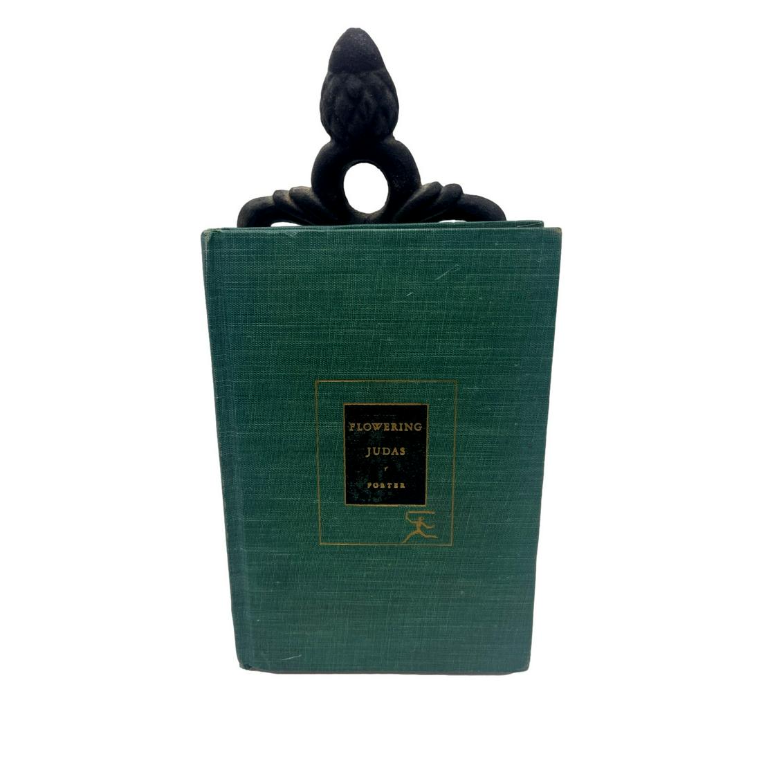 Pub. 1934, First Edition, Scarce, "Flowering Judas" by Katherine Anne Porter, Hardcover book.: "Flowering Judas", Author: Katherine Anne Porter, Publisher: Random House, Publish Date: 1934, Rare Book. The title of the story suggests its religious symbolism. Judas, the betrayer, supposedly hange