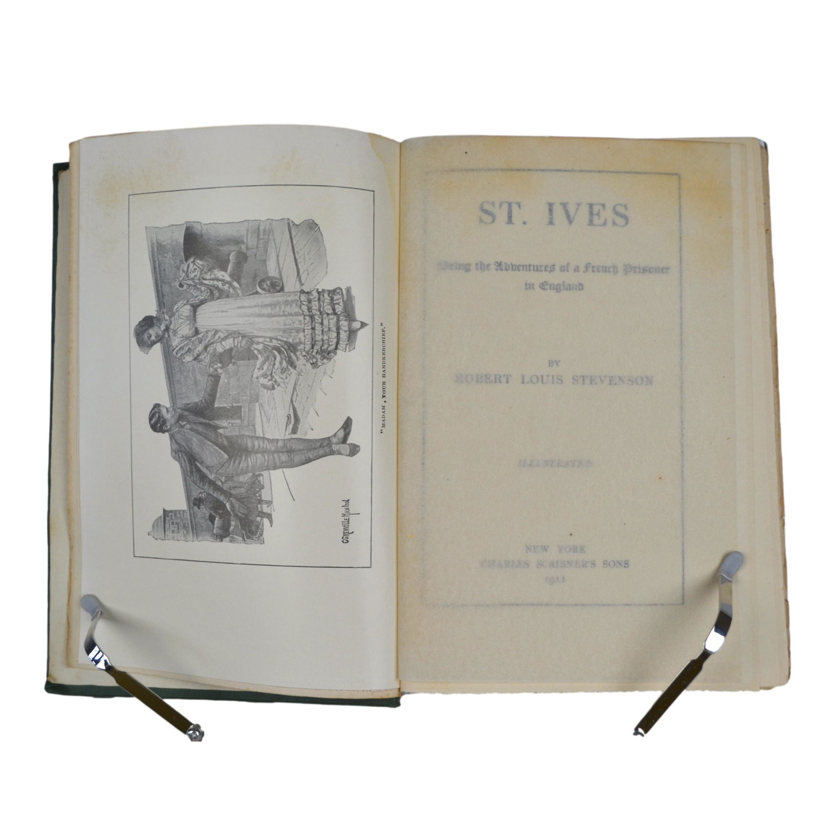 Pub. 1911, Early Printing, "St. Ives" by Robert Louis Stevenson, Hardcover Book. (1 of 7)